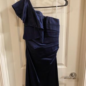 Phoebe couture blue one shoulder dress